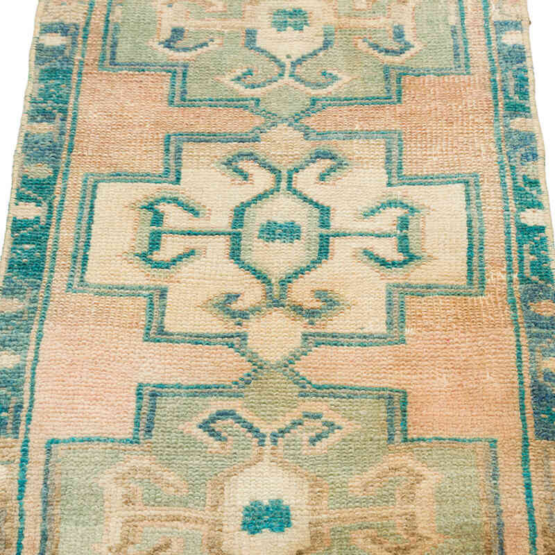 Alfombra Vintage Turca Anudada a Mano - 49 cm x 90 cm - K0076190