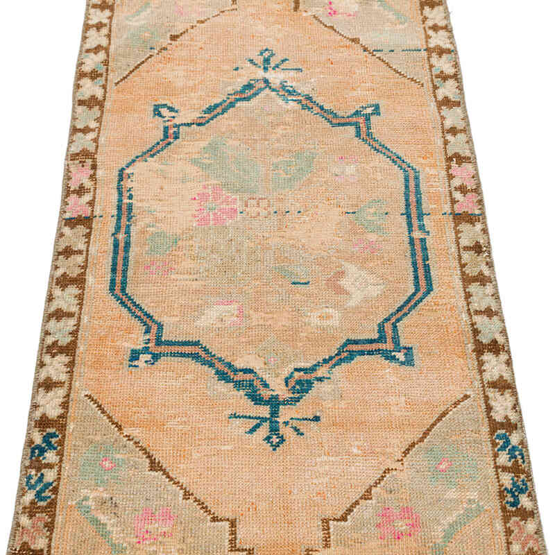 Vintage Turkish Hand-Knotted Rug - 1' 8" x 4'  (20" x 48") - K0076192