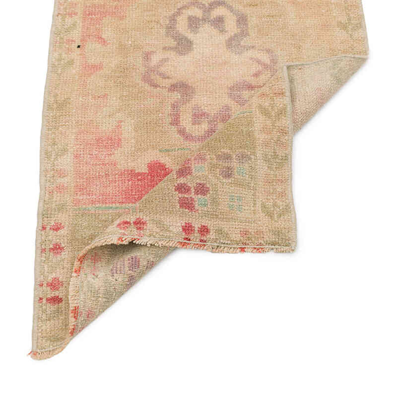 Alfombra Vintage Turca Anudada a Mano - 45 cm x 83 cm - K0076194