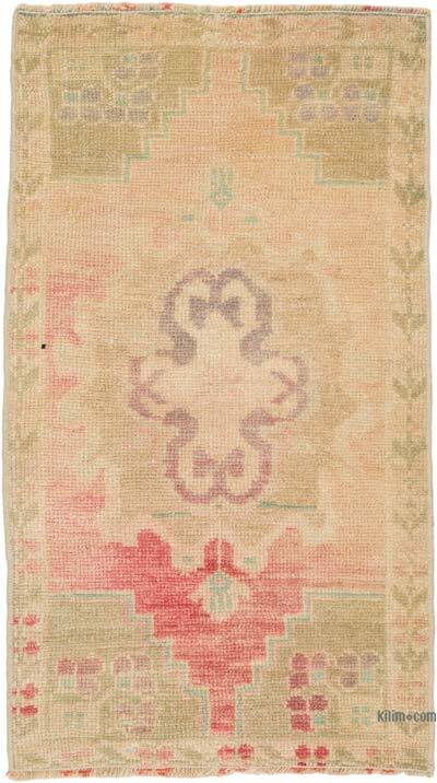 El Dokuma Vintage Halı - 45 cm x 83 cm