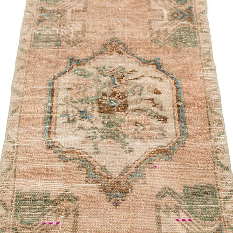 Vintage Turkish Hand-Knotted Rug - 1' 7" x 3' 5" (19" x 41") - K0076195