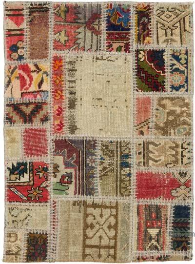 Patchwork El Dokuma Halı - 62 cm x 84 cm