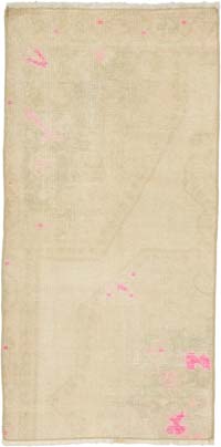 El Dokuma Vintage Halı - 60 cm x 119 cm