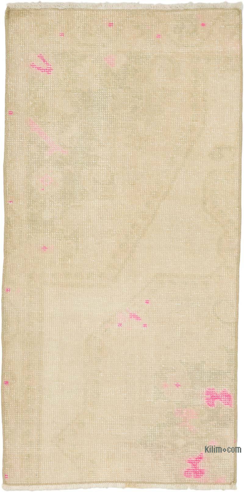 Vintage Turkish Hand-Knotted Rug - 2'  x 3' 11" (24" x 47") - K0076197