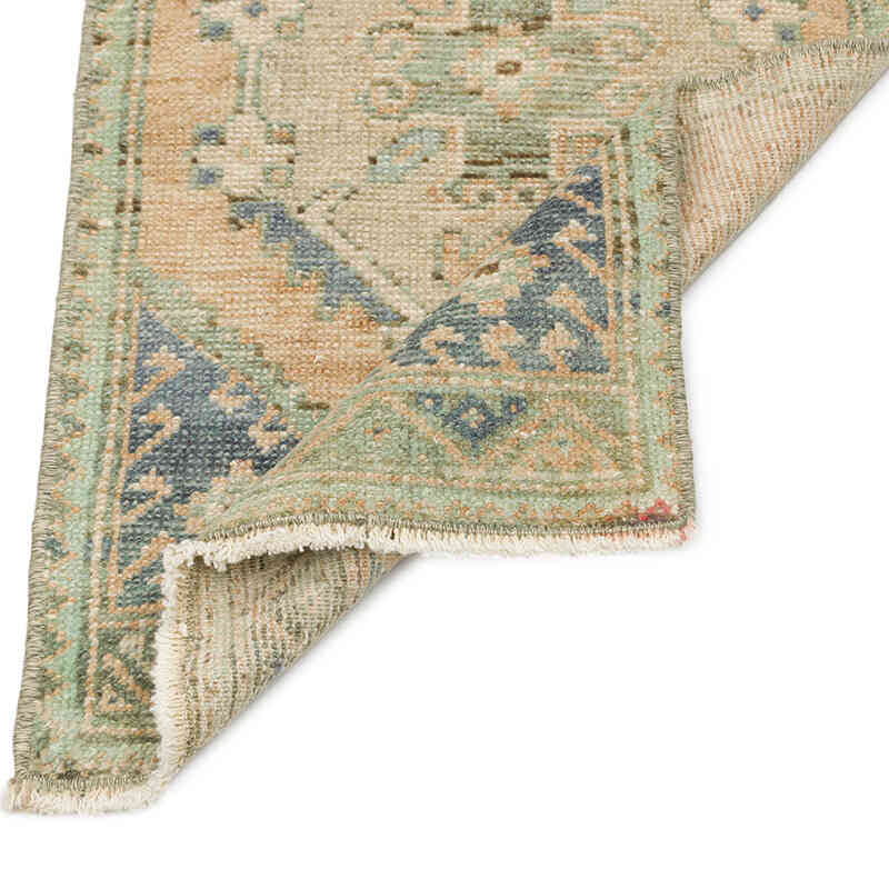 Alfombra Vintage Turca Anudada a Mano - 44 cm x 86 cm - K0076198