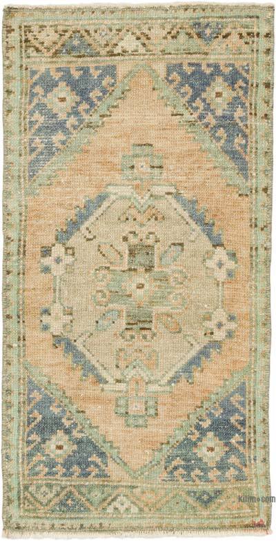 Alfombra Vintage Turca Anudada a Mano - 44 cm x 86 cm