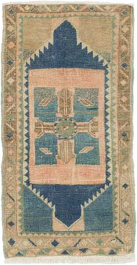 El Dokuma Vintage Halı - 50 cm x 95 cm