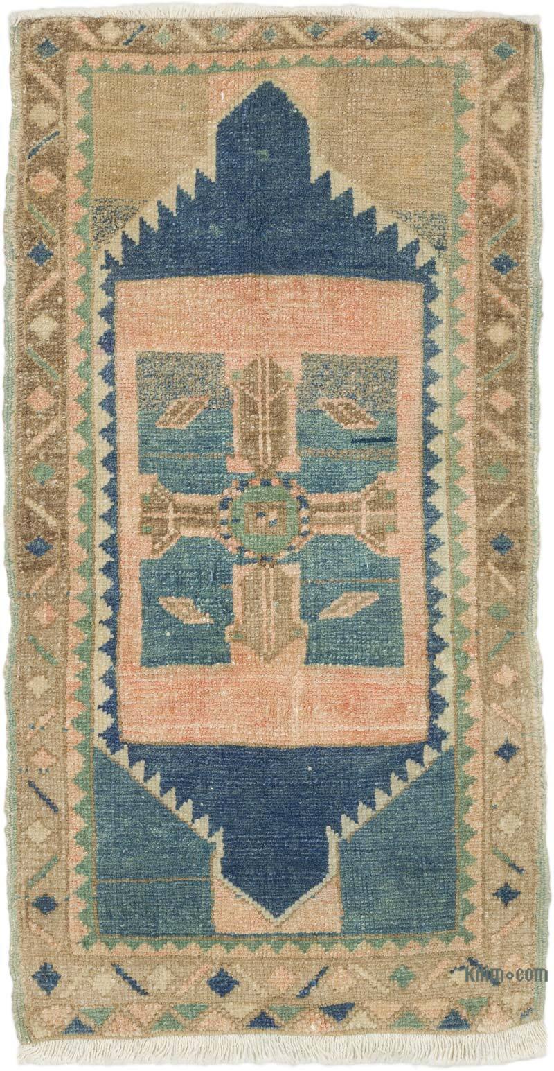 Vintage Turkish Hand-Knotted Rug - 1' 8" x 3' 1" (20" x 37") - K0076199