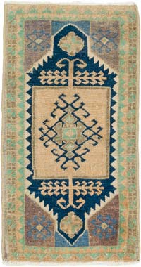 El Dokuma Vintage Halı - 44 cm x 82 cm