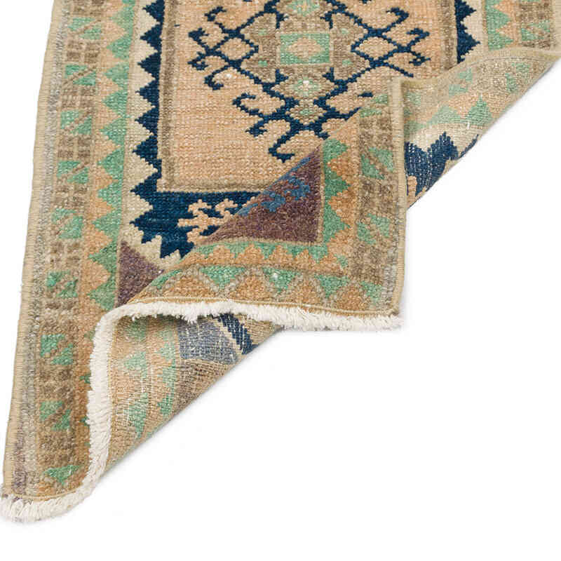 Alfombra Vintage Turca Anudada a Mano - 44 cm x 82 cm - K0076204