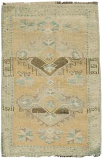 El Dokuma Vintage Halı - 53 cm x 80 cm