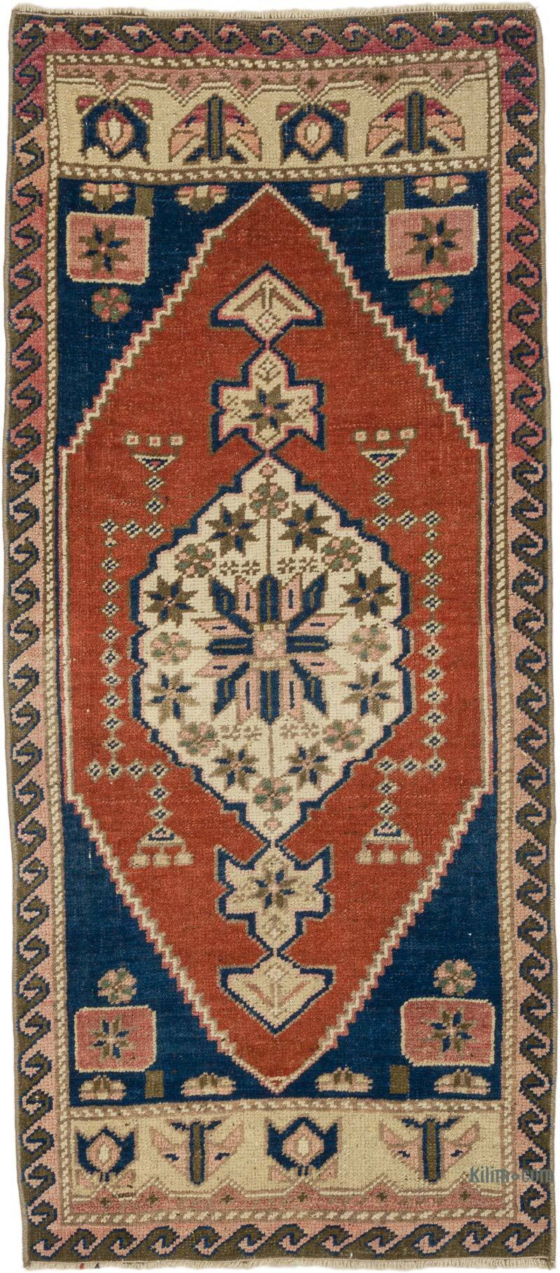 Vintage Turkish Hand-Knotted Rug - 1' 9" x 3' 11" (21" x 47") - K0076206