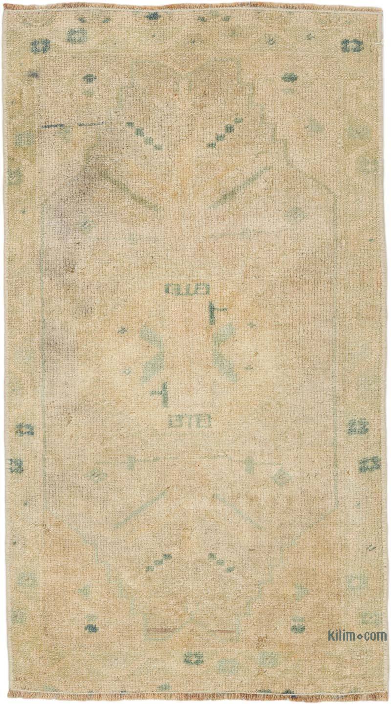 Alfombra Vintage Turca Anudada a Mano - 46 cm x 82 cm - K0076207