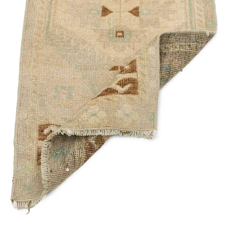 El Dokuma Vintage Halı - 41 cm x 106 cm - K0076211