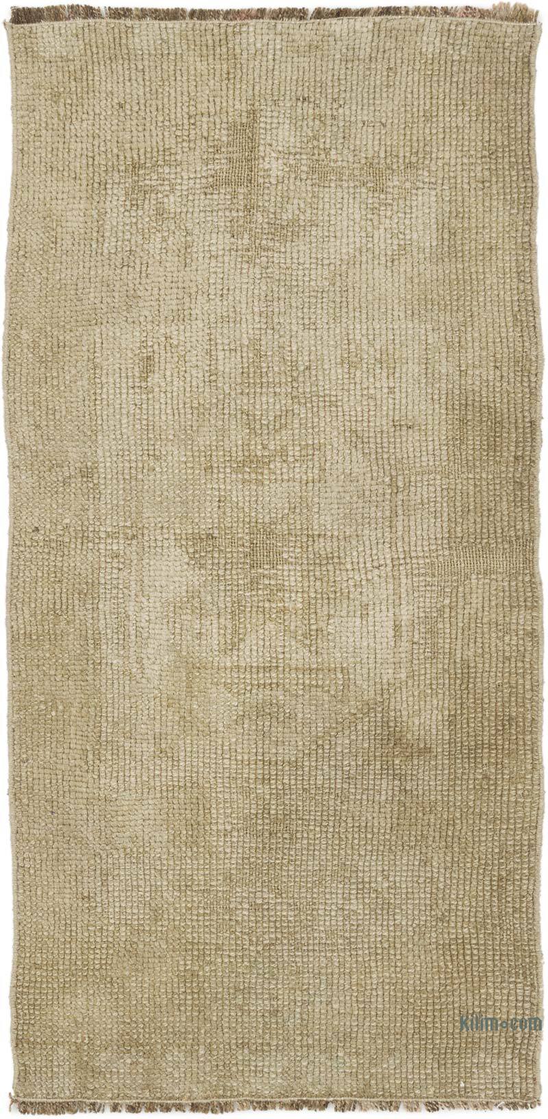 Vintage Turkish Hand-Knotted Rug - 1' 7" x 3' 2" (19" x 38") - K0076217