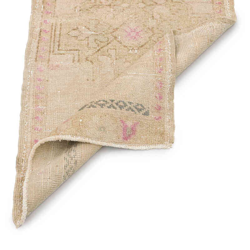 El Dokuma Vintage Halı - 52 cm x 98 cm - K0076218