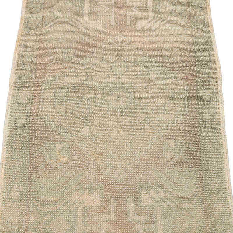 Alfombra Vintage Turca Anudada a Mano - 45 cm x 94 cm - K0076221