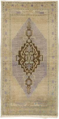 El Dokuma Vintage Halı - 53 cm x 103 cm