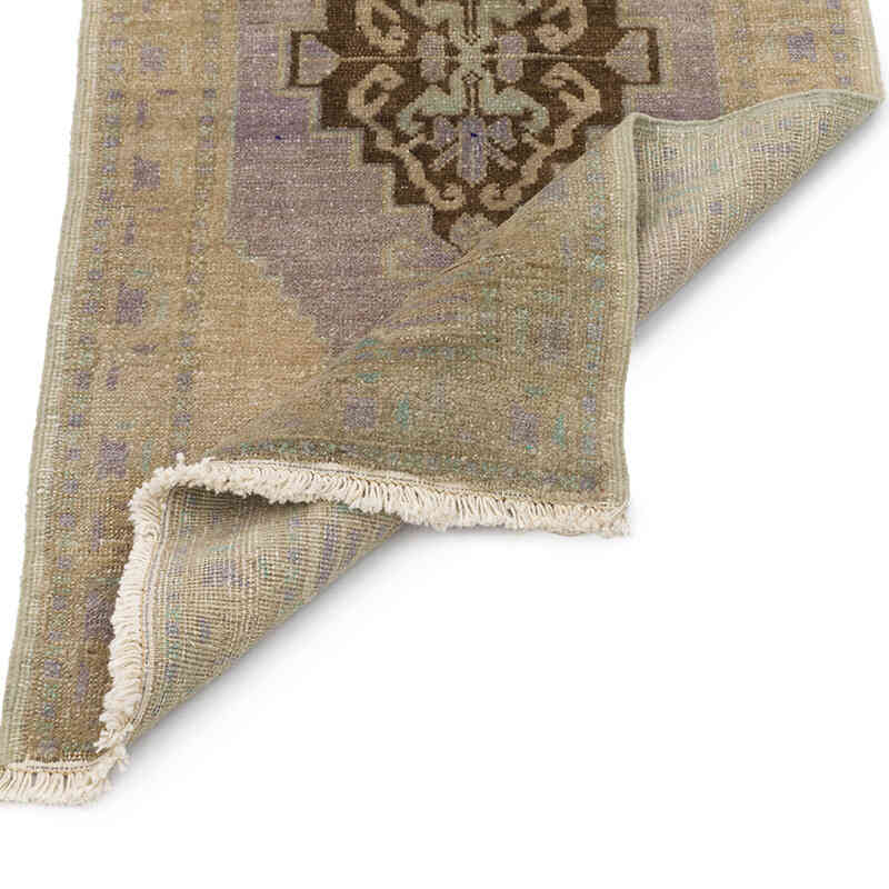 Alfombra Vintage Turca Anudada a Mano - 53 cm x 103 cm - K0076222
