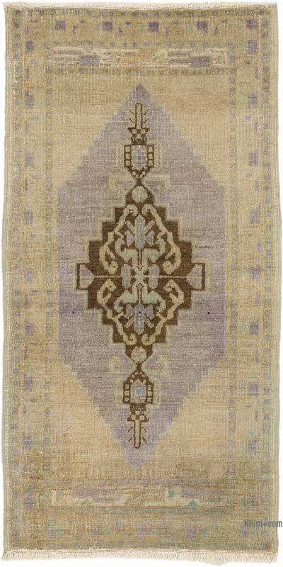 Vintage Turkish Hand-Knotted Rug - 1' 9" x 3' 5" (21" x 41")