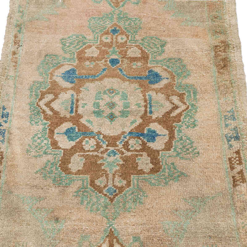 Alfombra Vintage Turca Anudada a Mano - 45 cm x 78 cm - K0076226