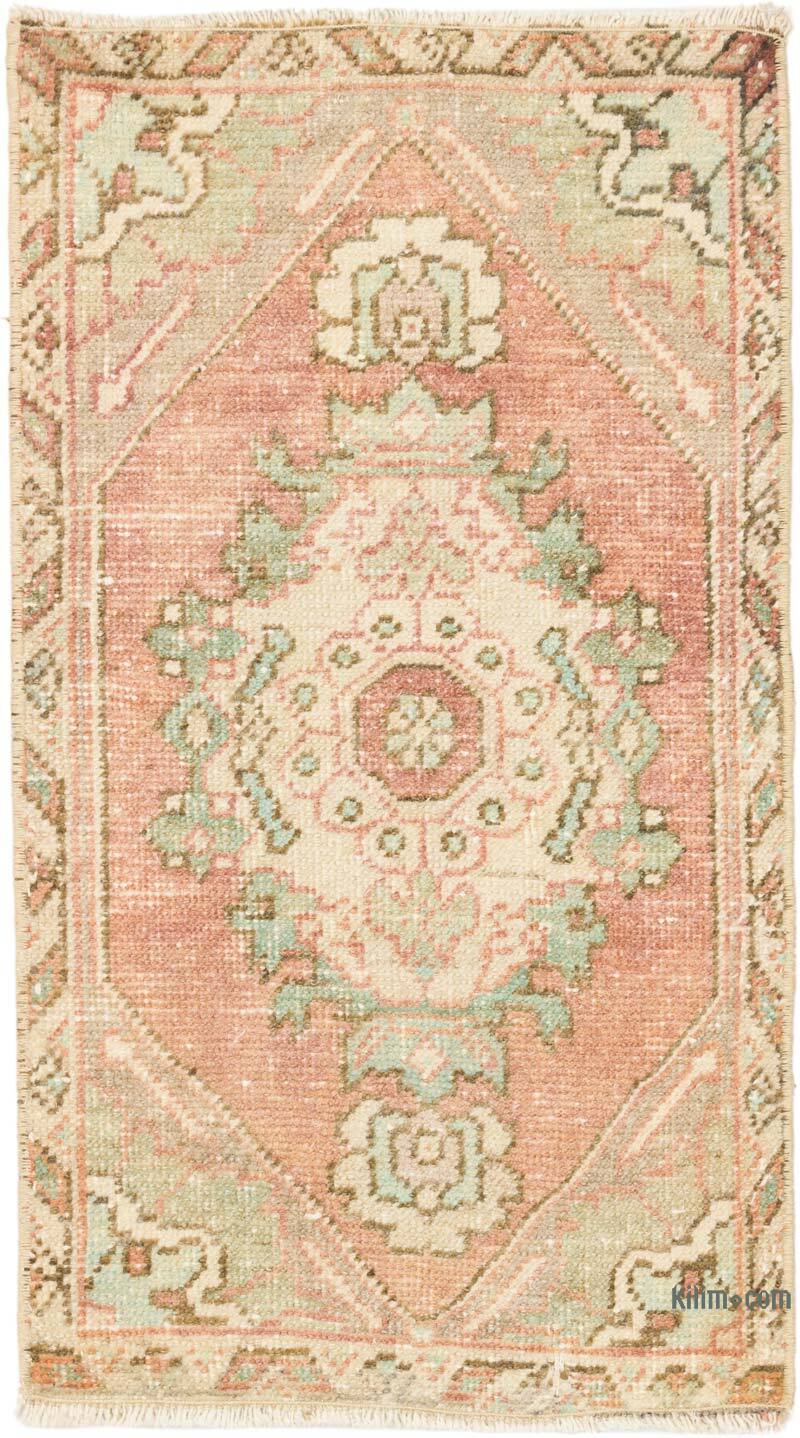 Alfombra Vintage Turca Anudada a Mano - 49 cm x 88 cm - K0076231