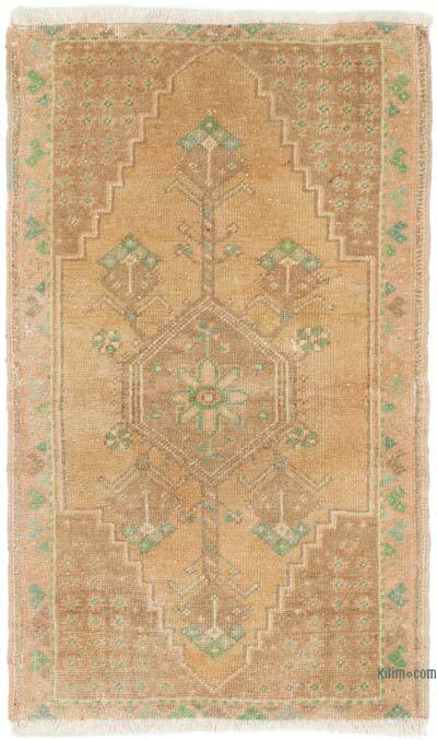 El Dokuma Vintage Halı - 52 cm x 86 cm