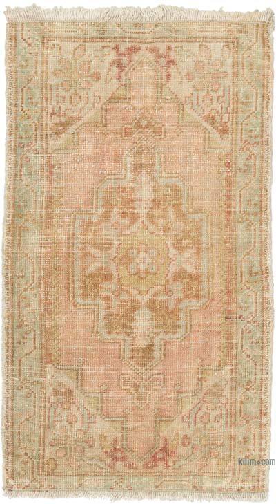 El Dokuma Vintage Halı - 50 cm x 90 cm