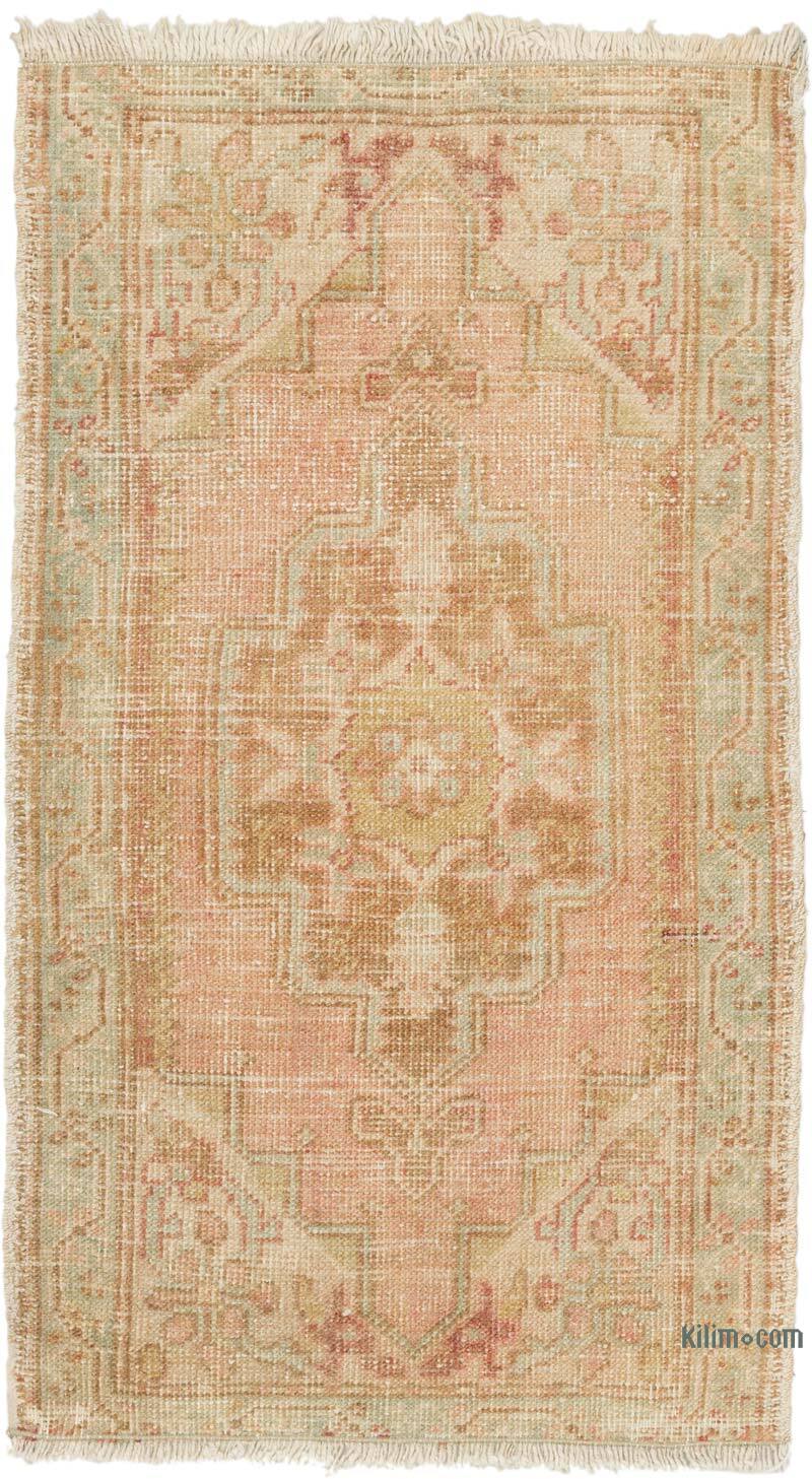Alfombra Vintage Turca Anudada a Mano - 50 cm x 90 cm - K0076235
