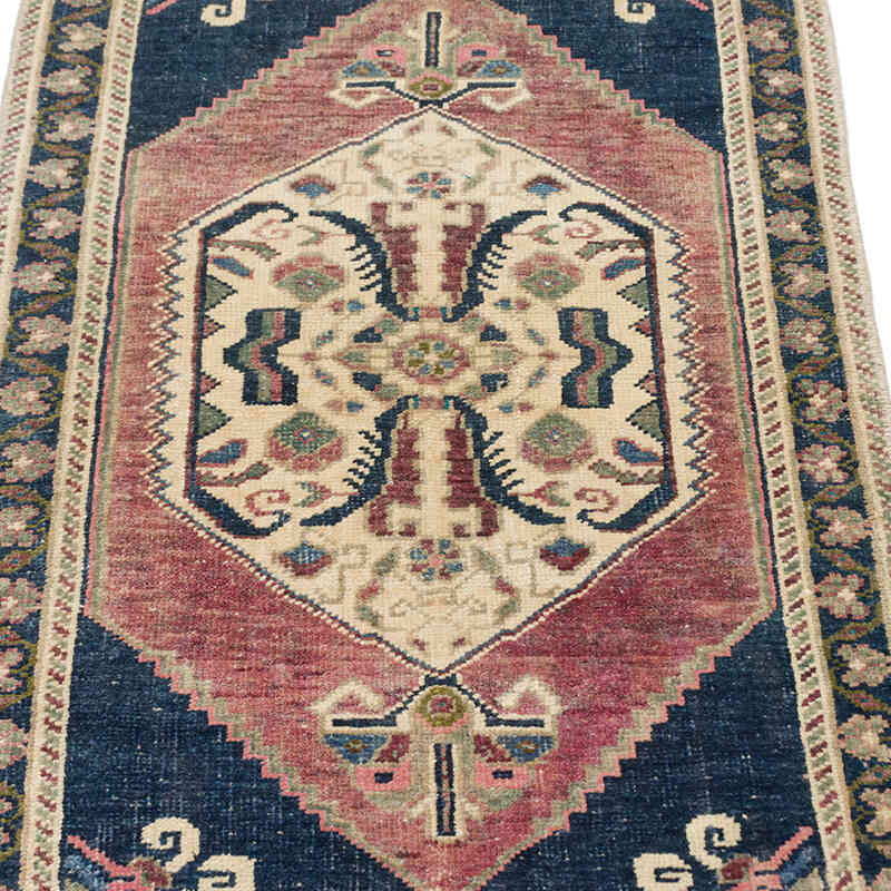Alfombra Vintage Turca Anudada a Mano - 53 cm x 111 cm - K0076236
