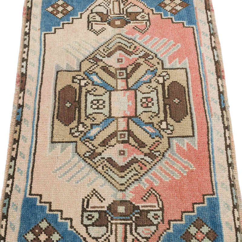 Vintage Turkish Hand-Knotted Rug - 1' 7" x 2' 9" (19" x 33") - K0076238