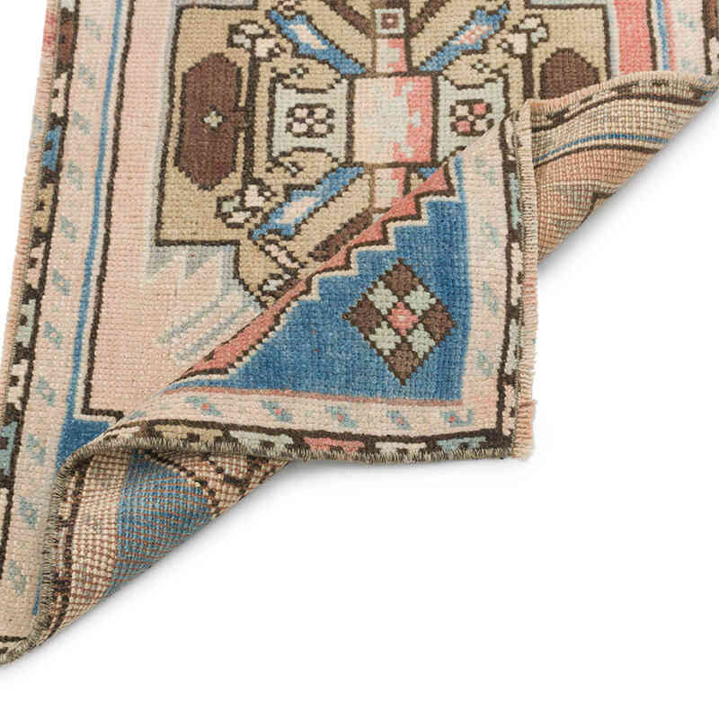 Vintage Turkish Hand-Knotted Rug - 1' 7" x 2' 9" (19" x 33") - K0076238