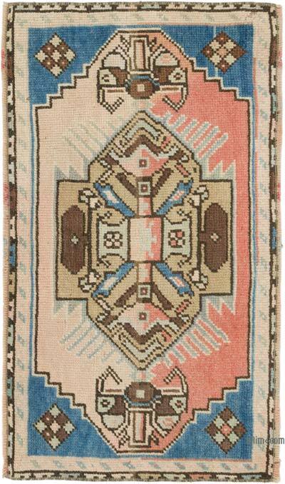 Vintage Turkish Hand-Knotted Rug - 1' 7" x 2' 9" (19" x 33")