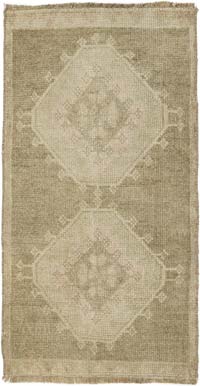 El Dokuma Vintage Halı - 46 cm x 86 cm