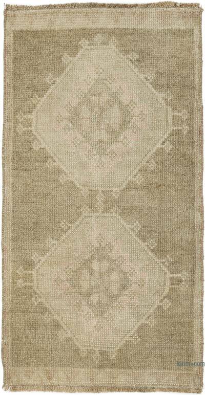 Vintage Turkish Hand-Knotted Rug - 46 cm x 86 cm