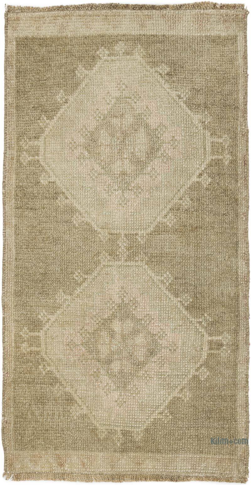 Alfombra Vintage Turca Anudada a Mano - 46 cm x 86 cm - K0076239