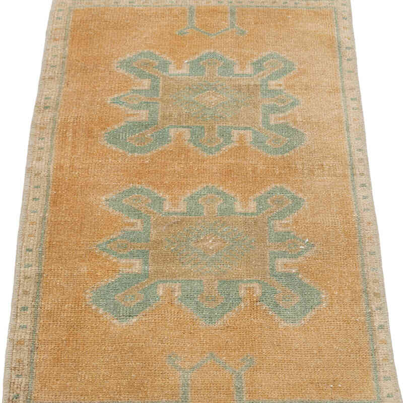 El Dokuma Vintage Halı - 39 cm x 95 cm - K0076240