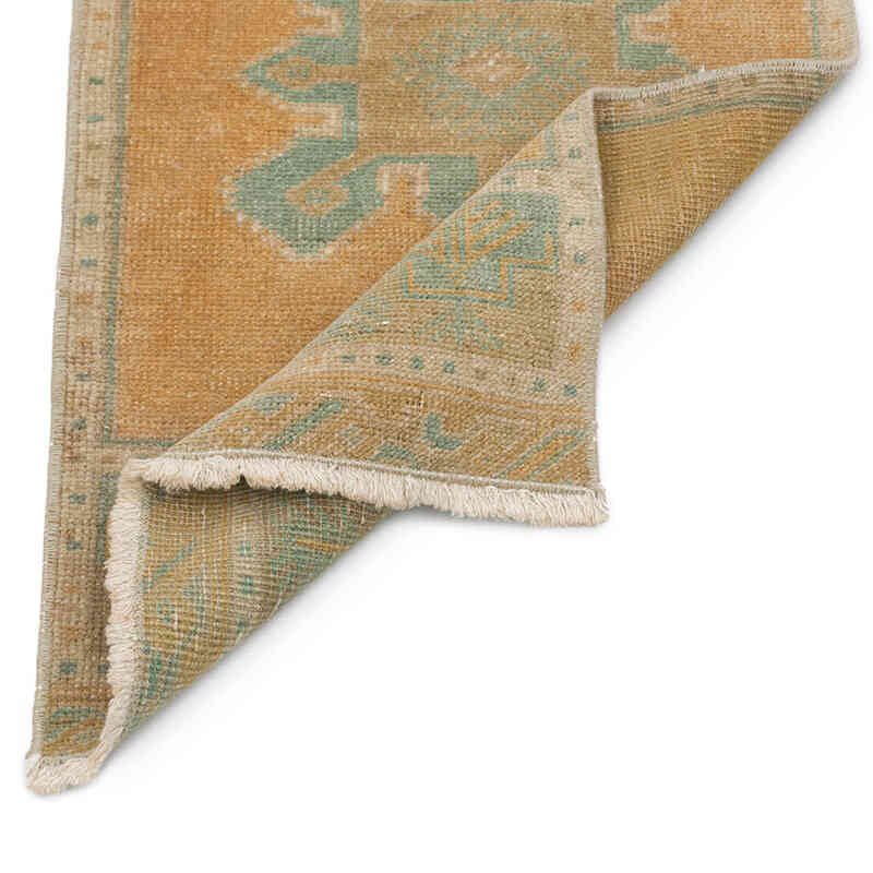 El Dokuma Vintage Halı - 39 cm x 95 cm - K0076240