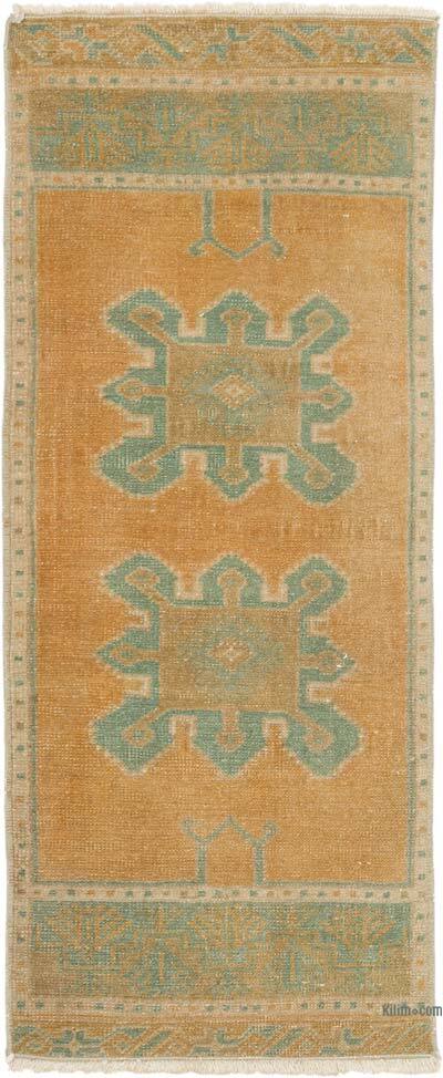 El Dokuma Vintage Halı - 39 cm x 95 cm
