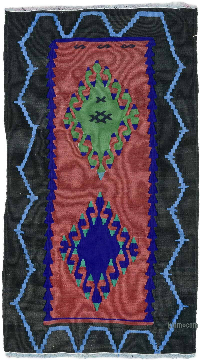 Alfombra Vintage Turca Anudada a Mano - 53 cm x 93 cm - K0076242