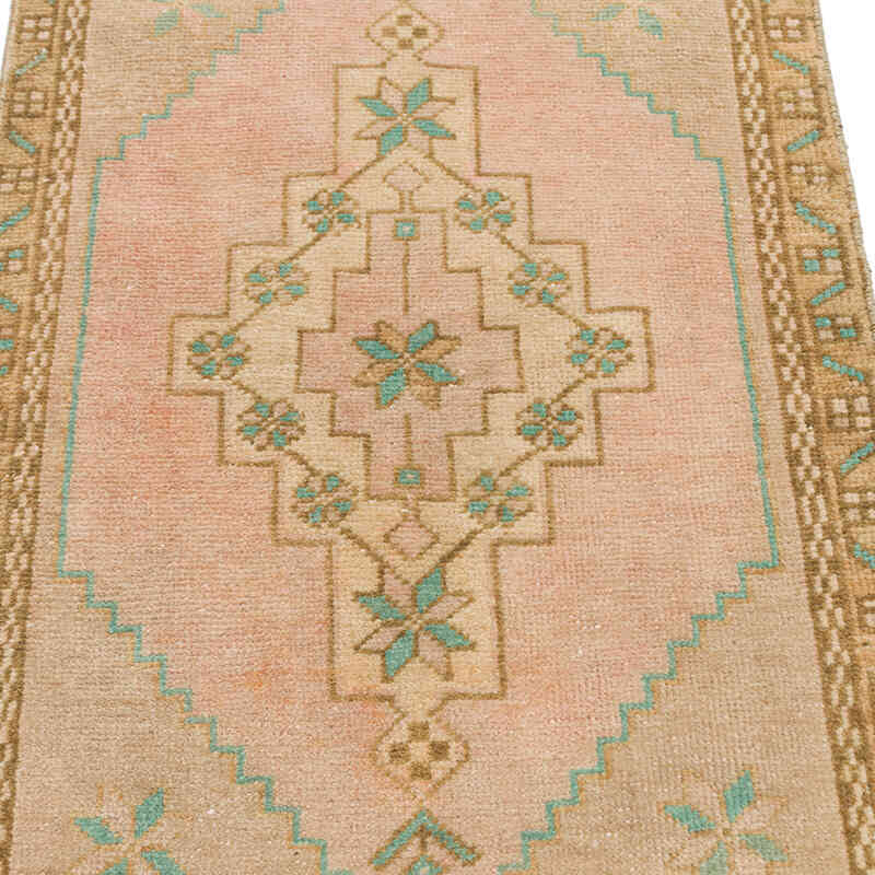 Vintage Turkish Hand-Knotted Rug - 1' 8" x 3' 3" (20" x 39") - K0076246