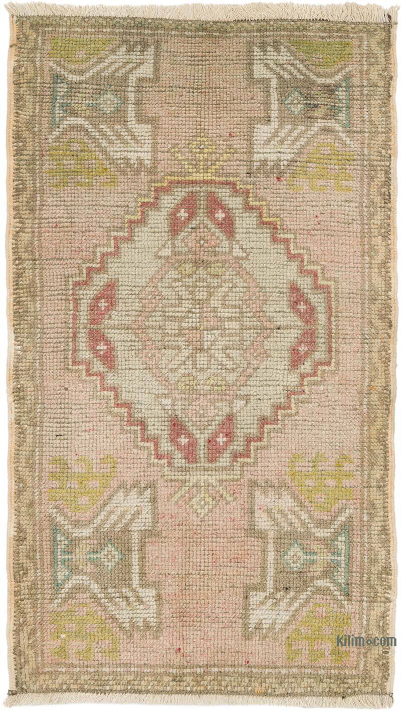 Alfombra Vintage Turca Anudada a Mano - 55 cm x 95 cm - K0076249