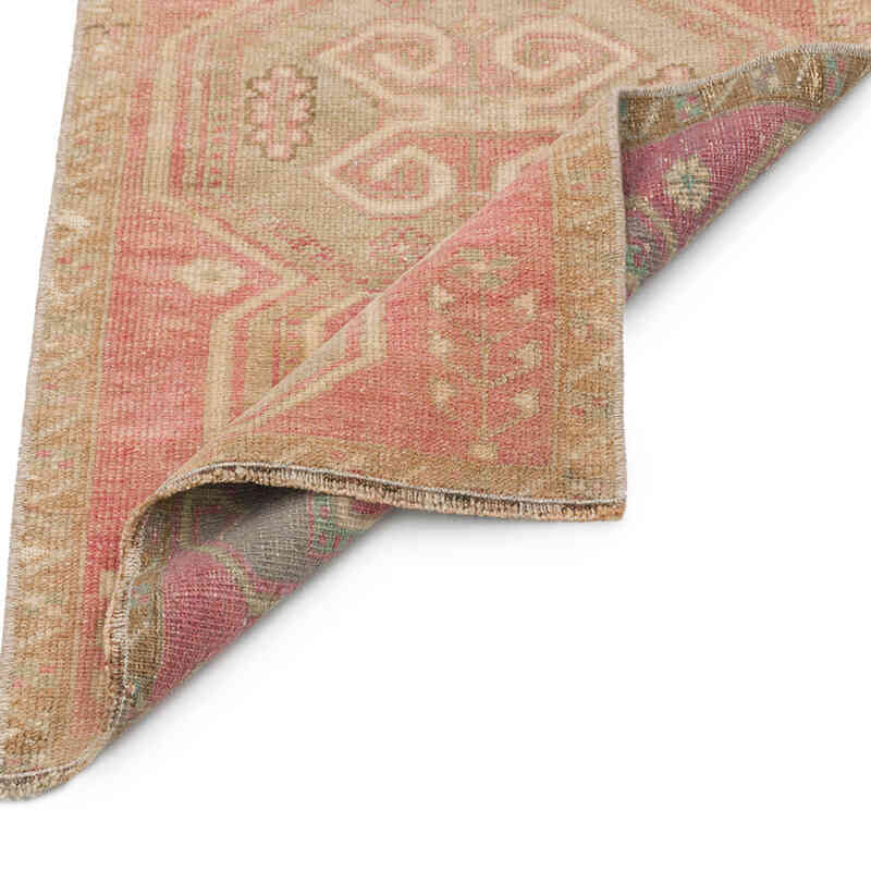 El Dokuma Vintage Halı - 47 cm x 85 cm - K0076252
