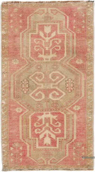 Vintage Turkish Hand-Knotted Rug - 1' 7" x 2' 9" (19" x 33")