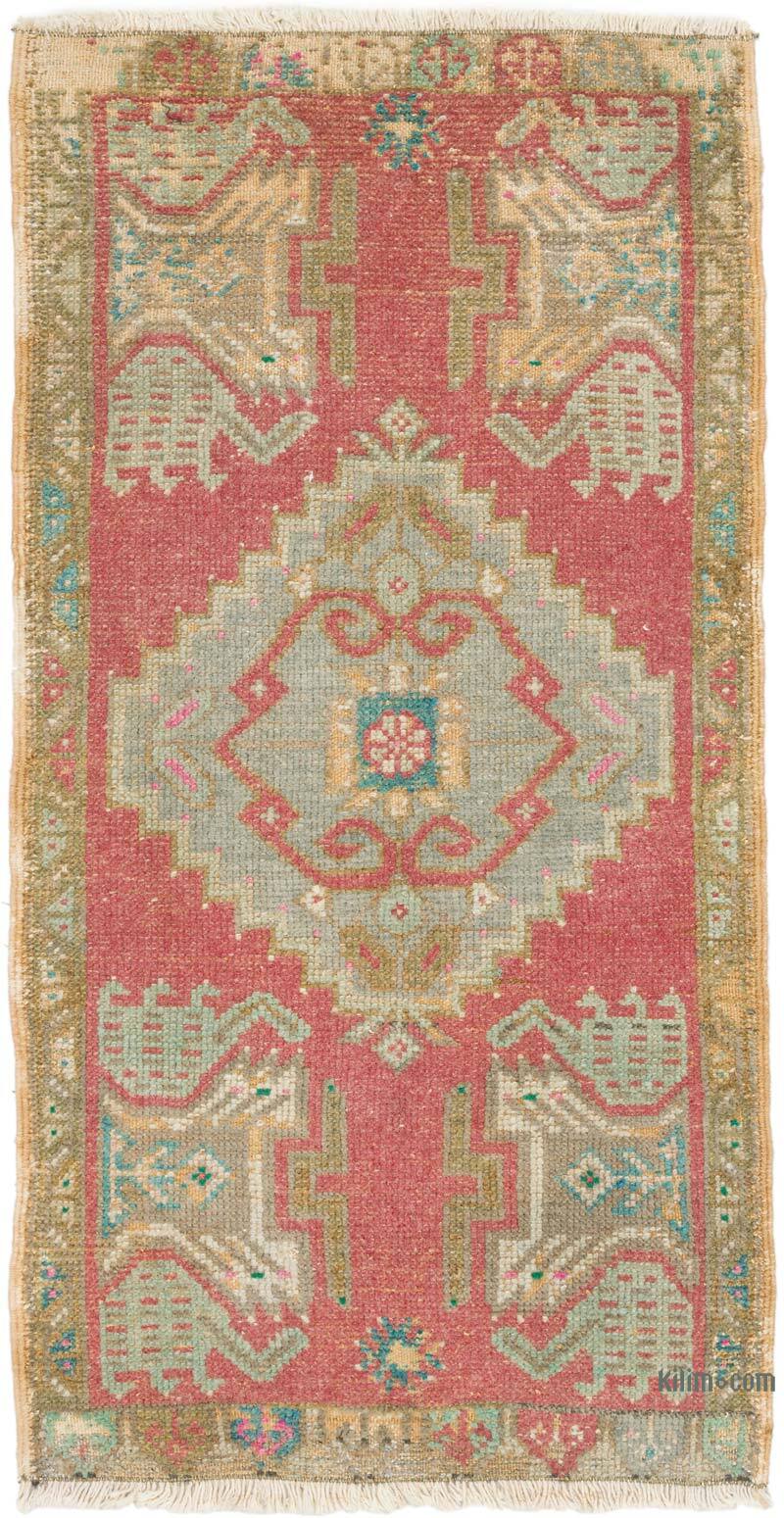 Vintage Turkish Hand-Knotted Rug - 1' 9" x 3' 3" (21" x 39") - K0076253