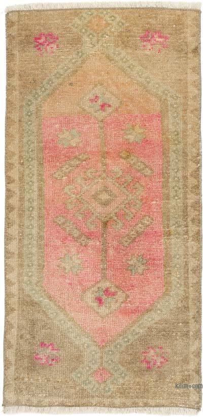Alfombra Vintage Turca Anudada a Mano - 45 cm x 90 cm
