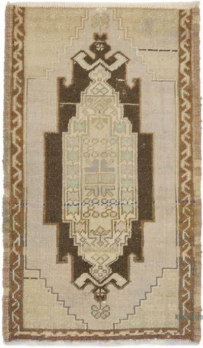 El Dokuma Vintage Halı - 55 cm x 93 cm