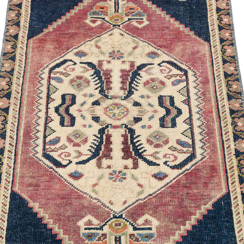 Alfombra Vintage Turca Anudada a Mano - 50 cm x 109 cm - K0076259