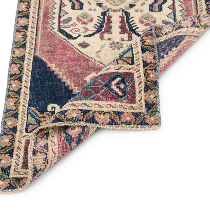 Alfombra Vintage Turca Anudada a Mano - 50 cm x 109 cm - K0076259