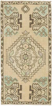 El Dokuma Vintage Halı - 45 cm x 90 cm